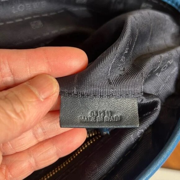 Loewe Calfskin Tote Bag Blue - Picture 7 of 7